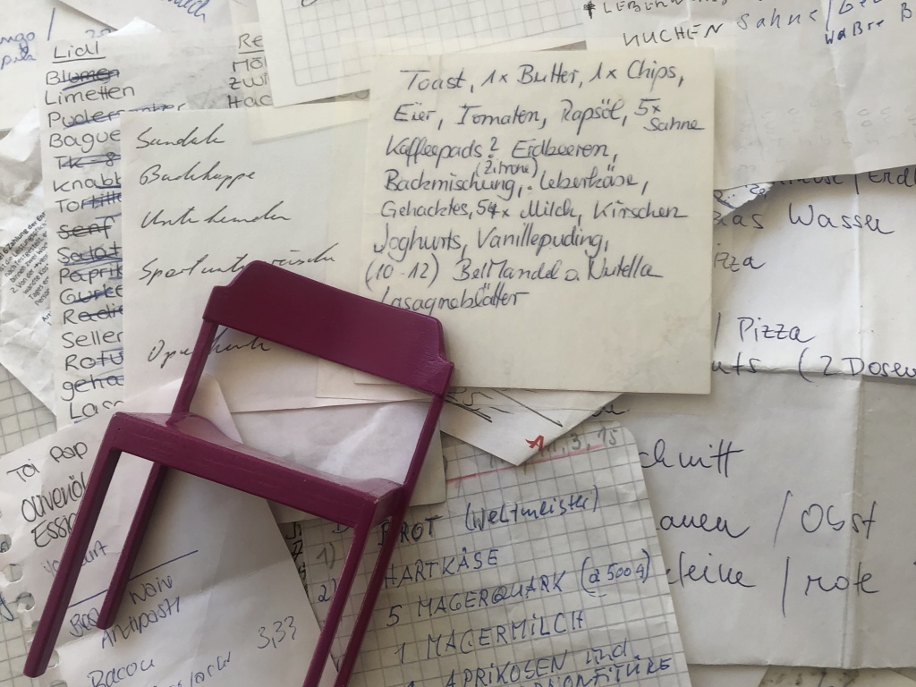 Handgeschriebene Einkaufszettel – eine wahre Fundgrube für Geschichten