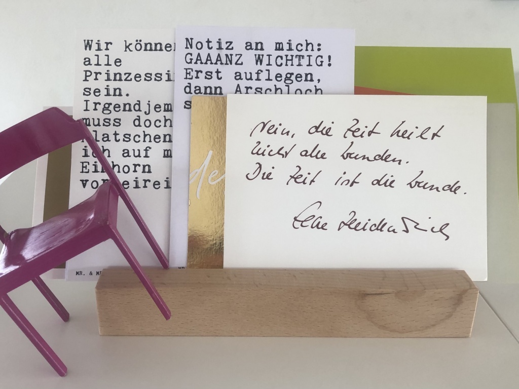 Wenn Ideen Formen annehmen und wie Postkarten aussehen